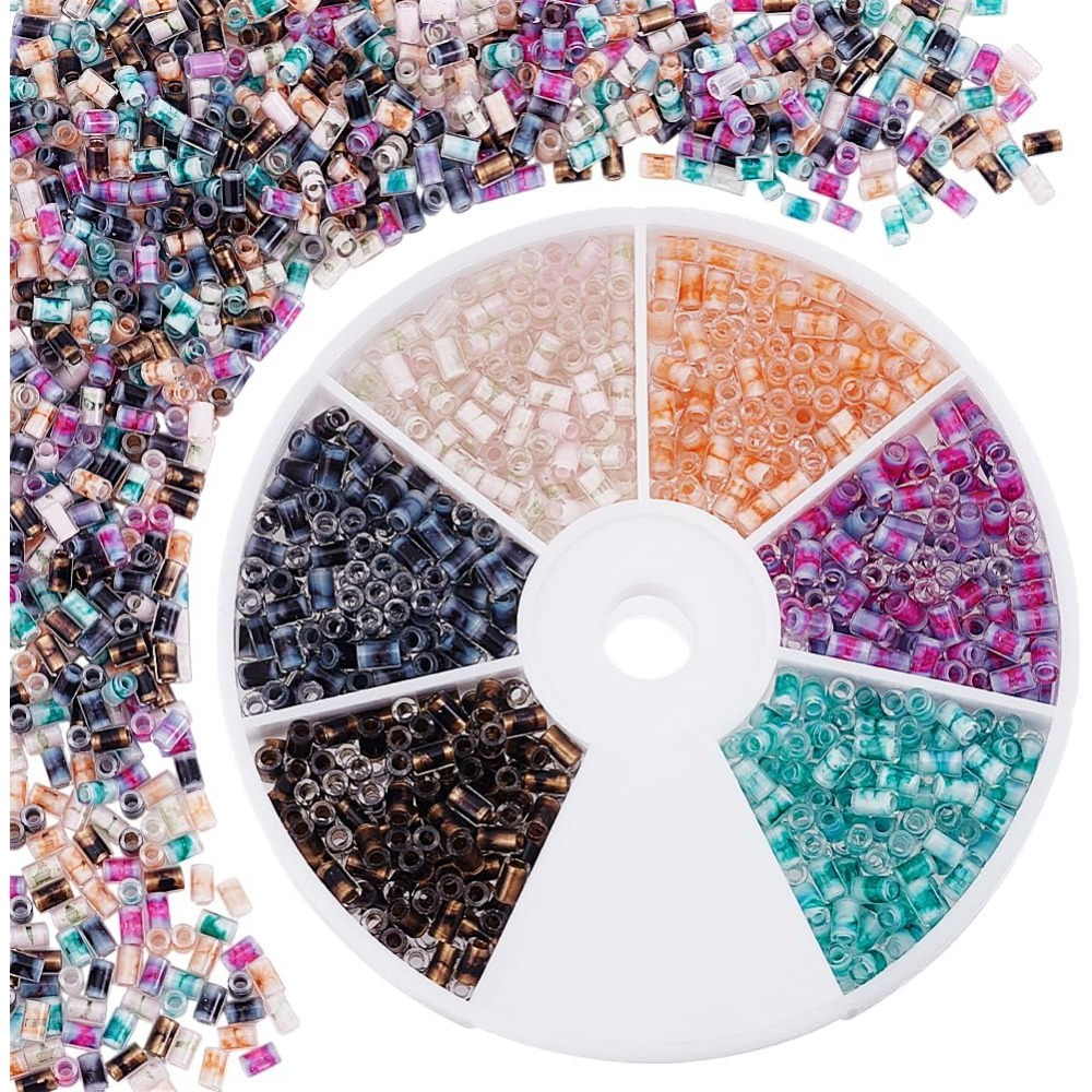 720pcs 6 Colors Tube Beads 24g - مراجعة Embroidery Craft وسعره
