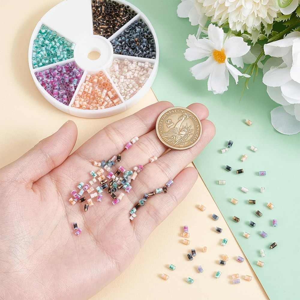720pcs 6 Colors Tube Beads 24g - مراجعة Embroidery Craft وسعره