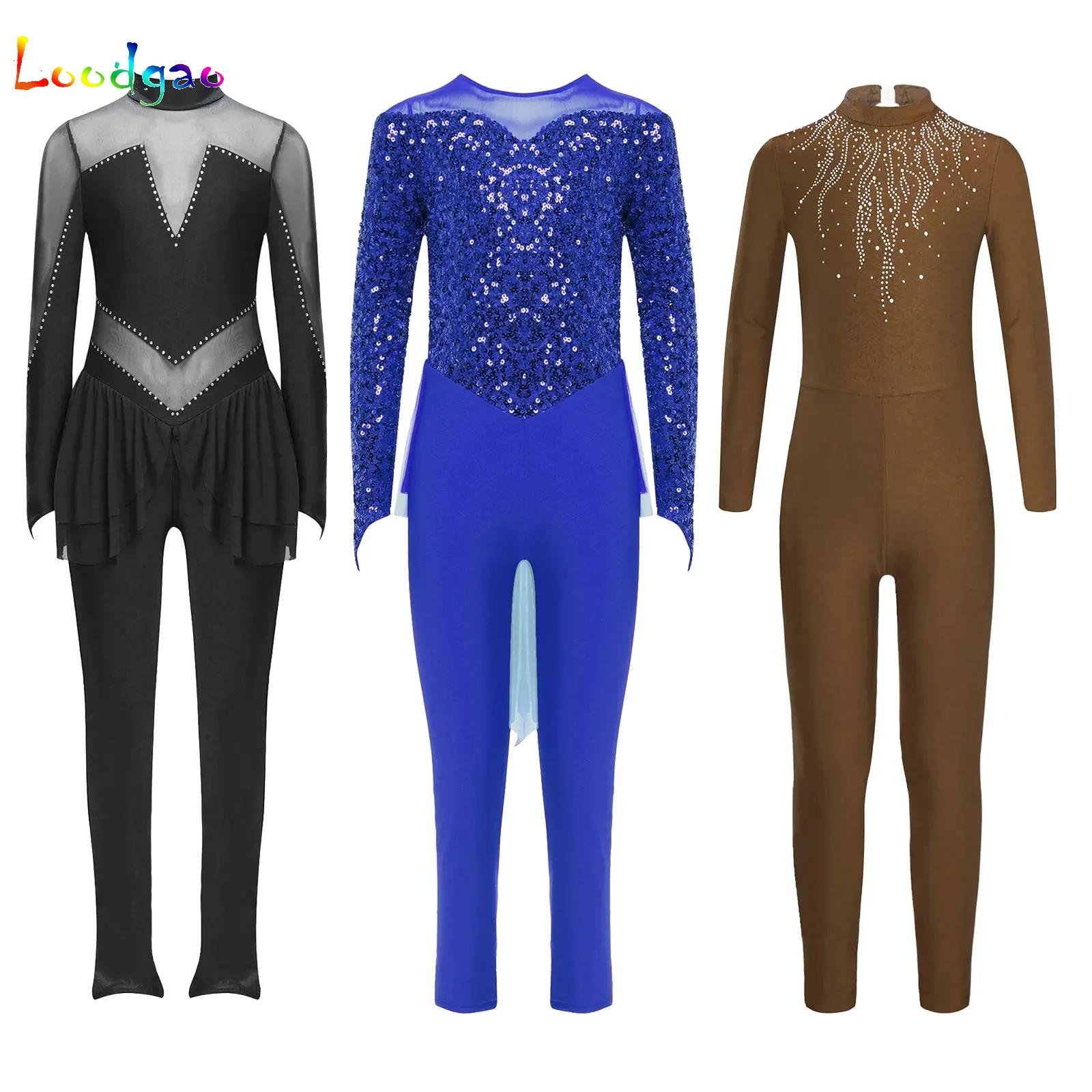 Kids Girls Ballet Dance Jumpsu - مراجعة Rhinestone Banding Trim وسعره