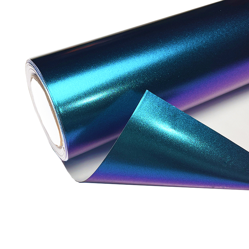Matte Purple Blue Pearl Glitte - مراجعة Glitter Vinyl Roll وسعره