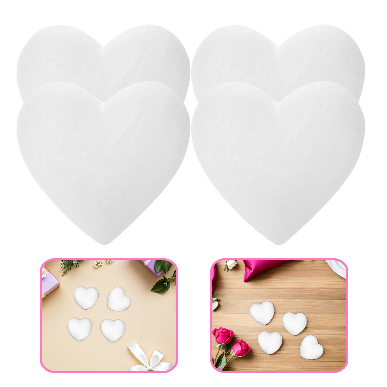 20Pcs Blank Heart Foam Balls L - مراجعة Craft Embellishment وسعره