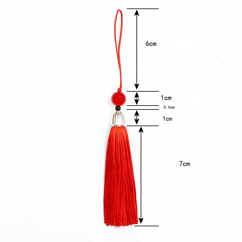 10Pcs Tassels Silky Handmade S - مراجعة Beaded Trim Fringe وسعره