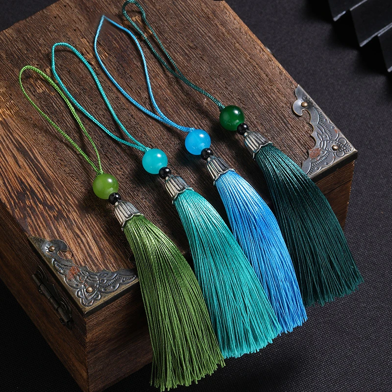 10Pcs Tassels Silky Handmade S - مراجعة Beaded Trim Fringe وسعره