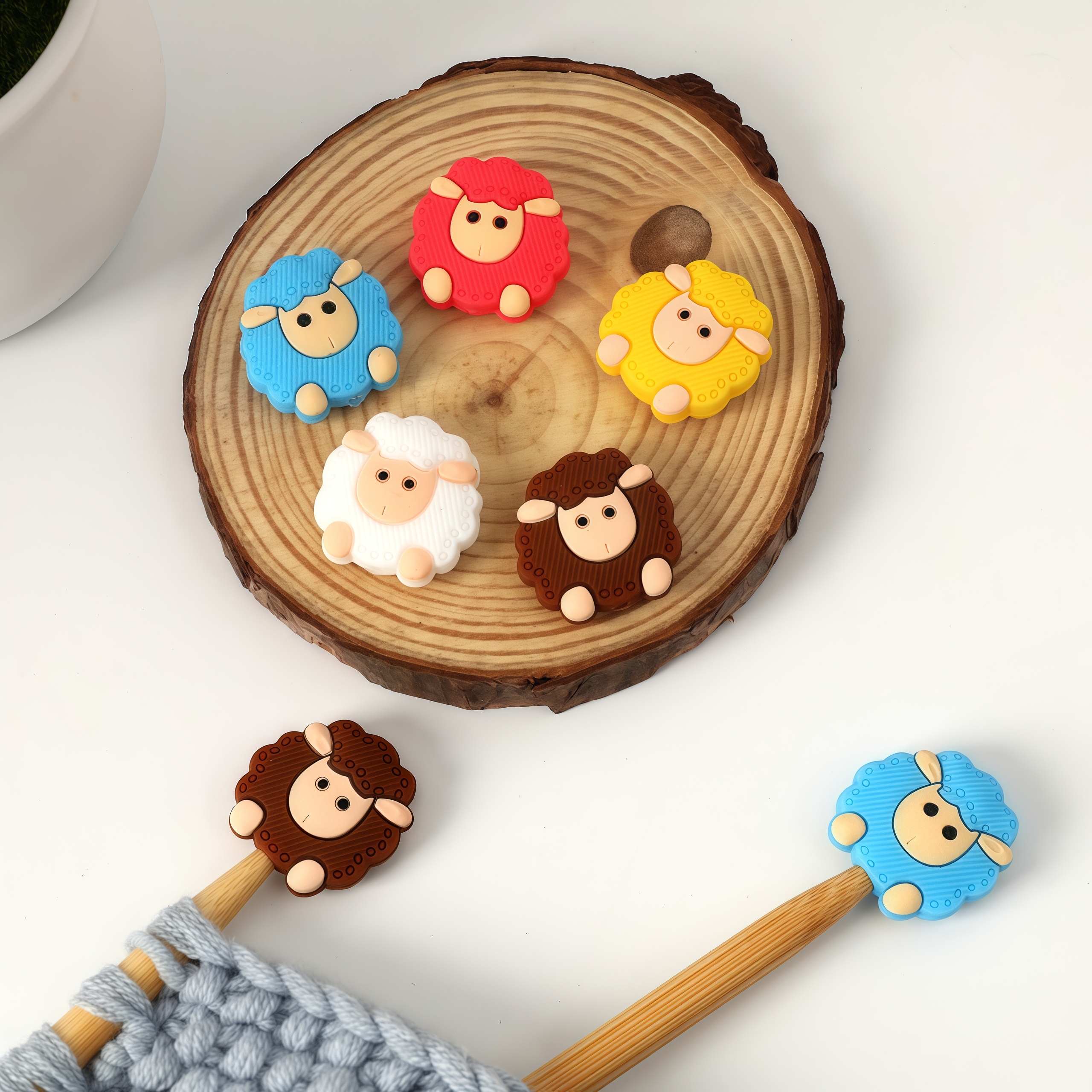 4/6pcs Silicone Little Sheep K - مراجعة Pom Pom Maker Tool وسعره