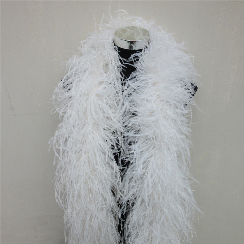 2 Meters 6 Layer White Natural - مراجعة Feather Trim Marabou وسعره