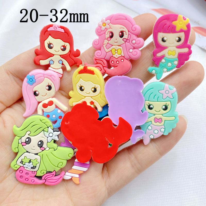10pcs New Cute Cartoon Mermaid - مراجعة Embellishment Glue Craft وسعره