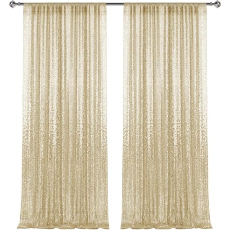Photography backdrop curtains  - مراجعة Sequin Fabric Panel وسعره