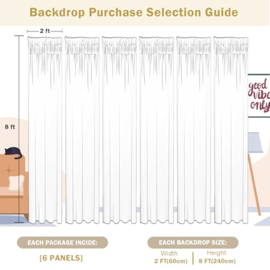 Photography backdrop curtains  - مراجعة Sequin Fabric Panel وسعره