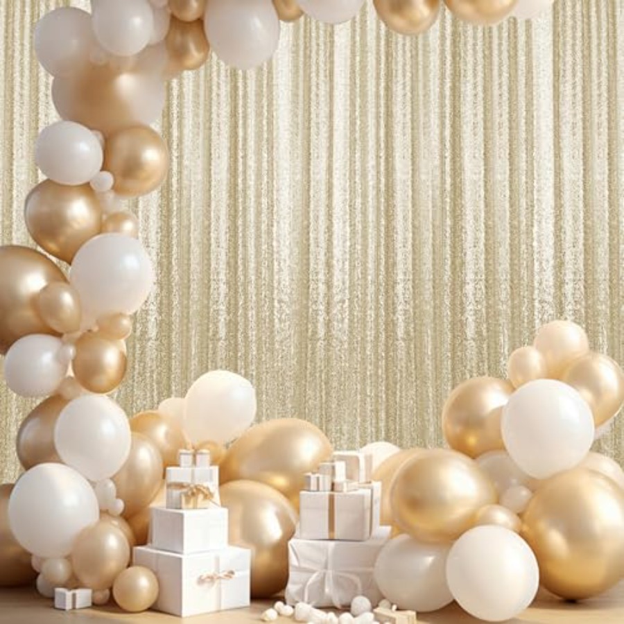 Photography backdrop curtains  - مراجعة Sequin Fabric Panel وسعره