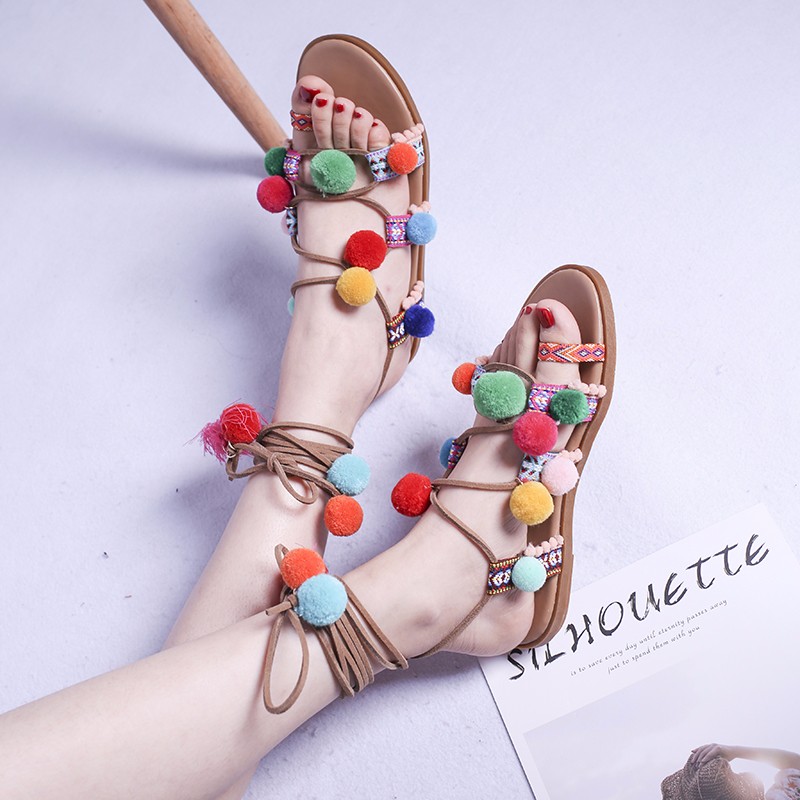 Women's Sandals Able and Elega - مراجعة Tassel Fringe Trim وسعره