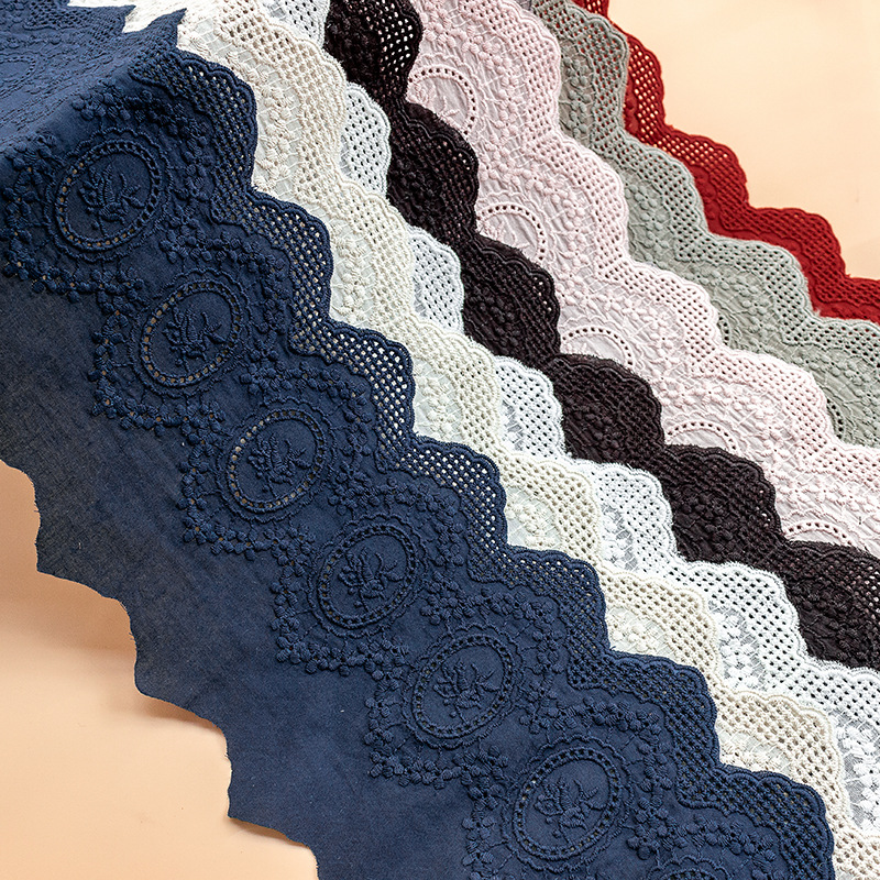 2Yards Colorful  Cotton Embroi - مراجعة Lace Ribbon Trim وسعره