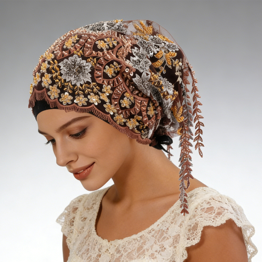 New Ethnic Tassel Headscarf Be - مراجعة Tassel Fringe Trim وسعره