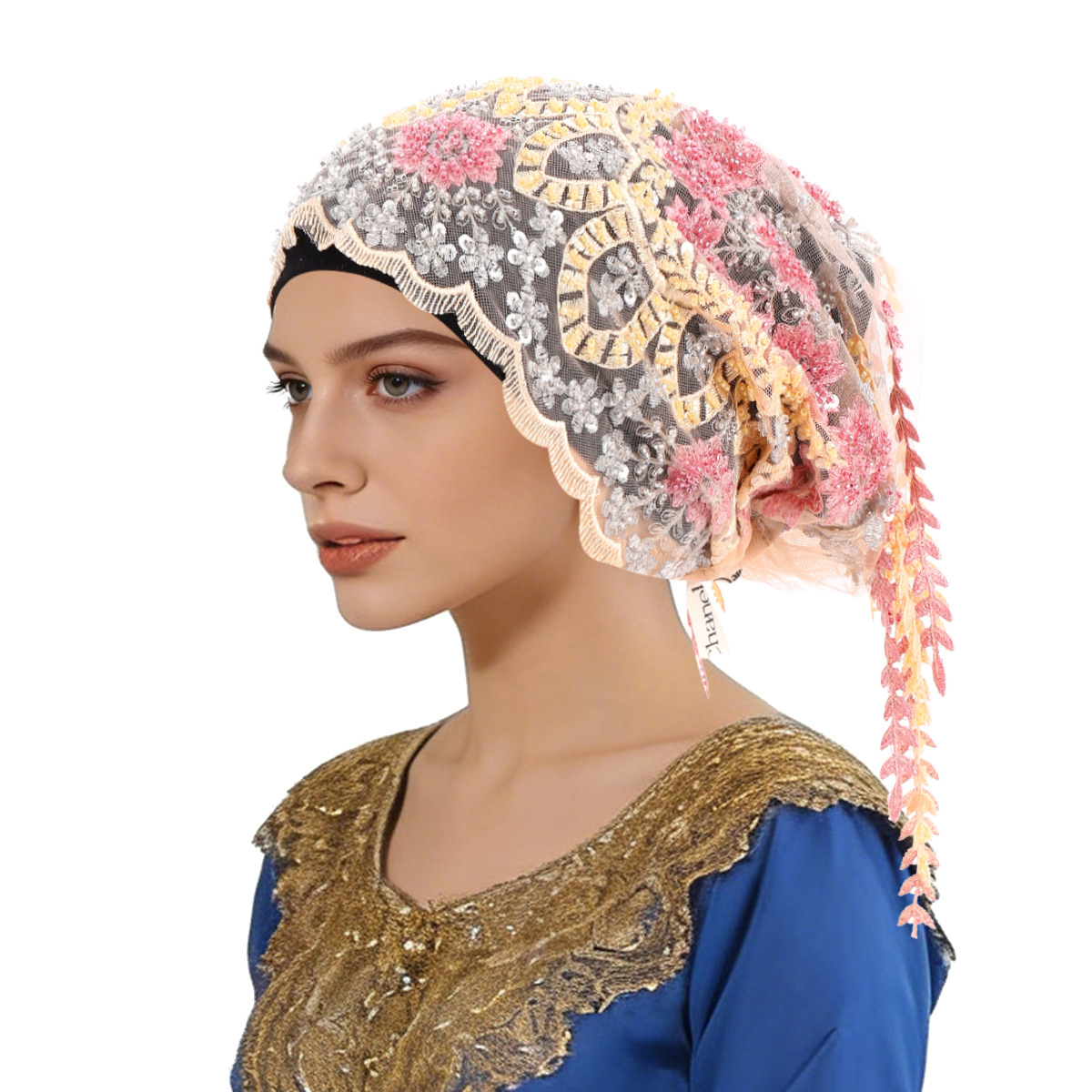 New Ethnic Tassel Headscarf Be - مراجعة Tassel Fringe Trim وسعره