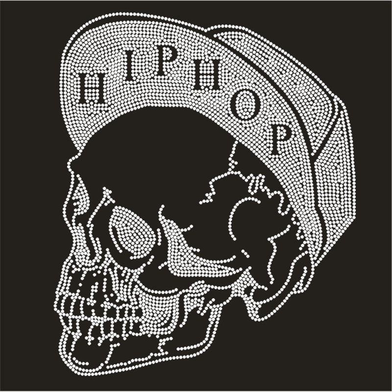 Skull Patch,Iron On Transfers  - مراجعة Hotfix Rhinestone Sheet وسعره