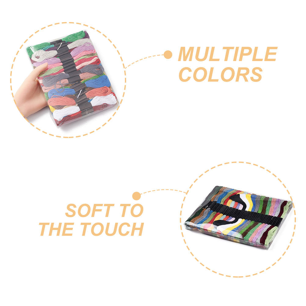 50 Bundles Cross Stitch Floss  - مراجعة Embroidery Craft وسعره