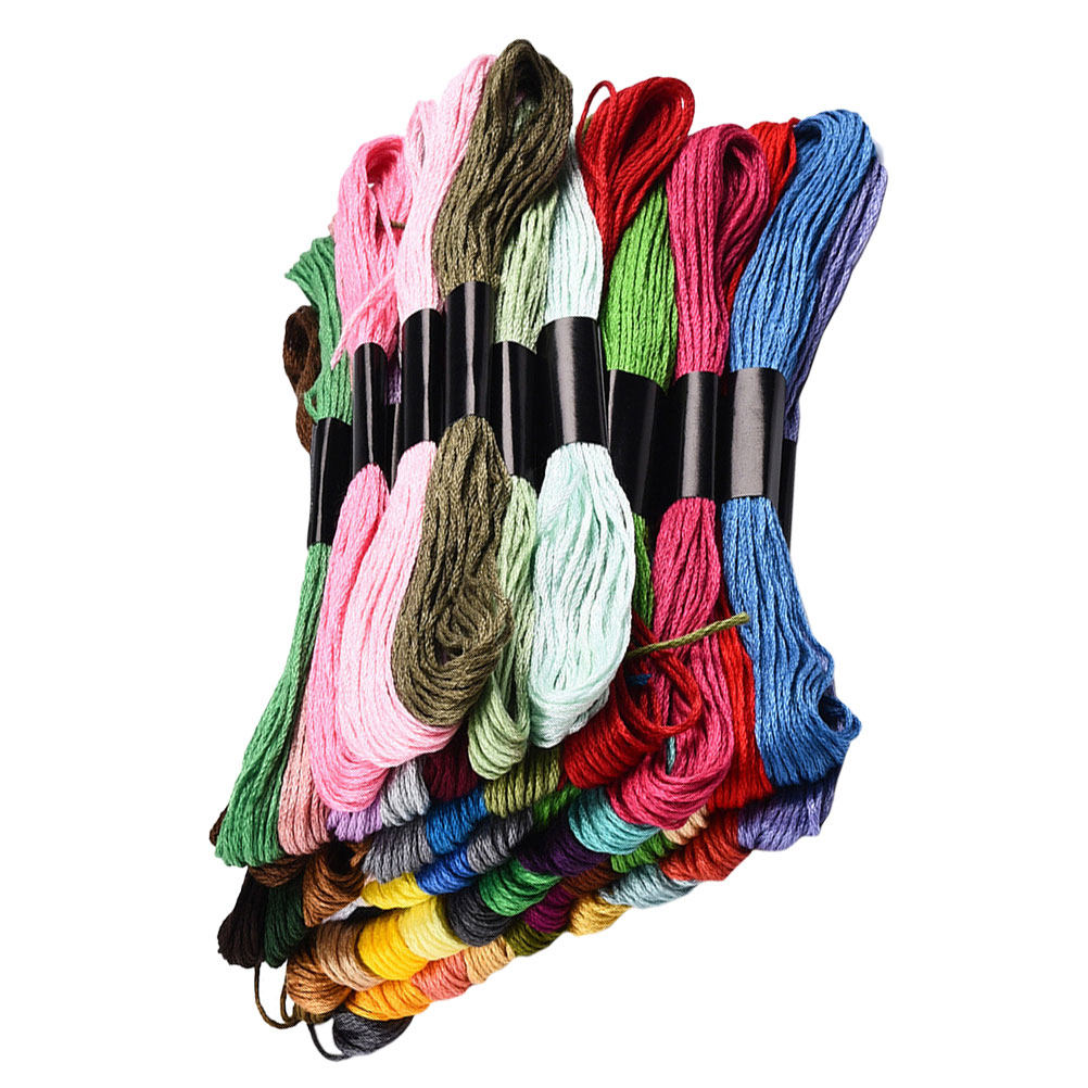 50 Bundles Cross Stitch Floss  - مراجعة Embroidery Craft وسعره
