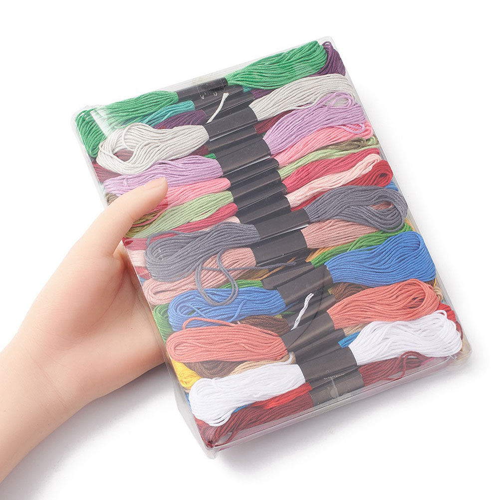 50 Bundles Cross Stitch Floss  - مراجعة Embroidery Craft وسعره