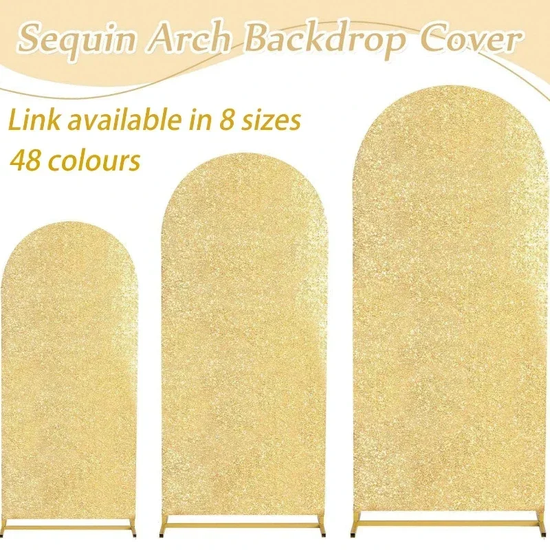 4 Colors 7 Sizes Sequin Arch F - مراجعة Sequin Fabric Panel وسعره