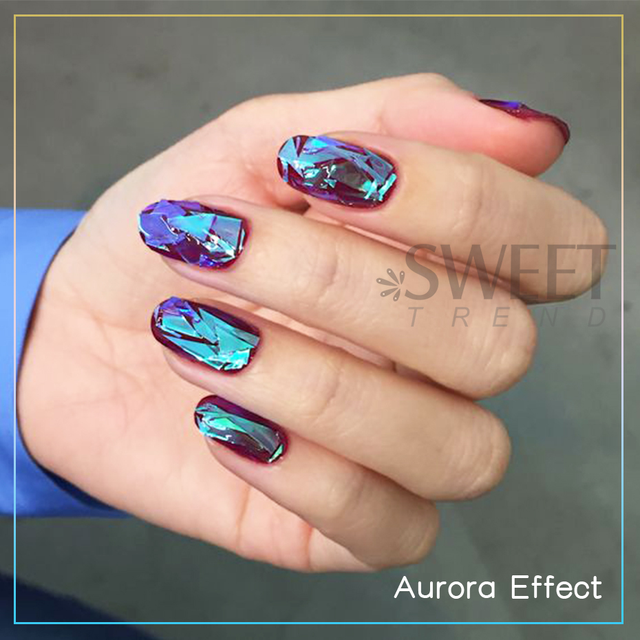 8pcs Holographic Aurora Film N - مراجعة Glitter Vinyl Roll وسعره