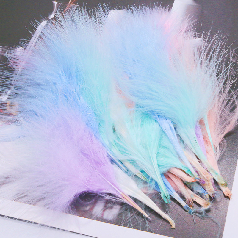 8-12cm Colored Plumas Natural  - مراجعة Feather Trim Marabou وسعره