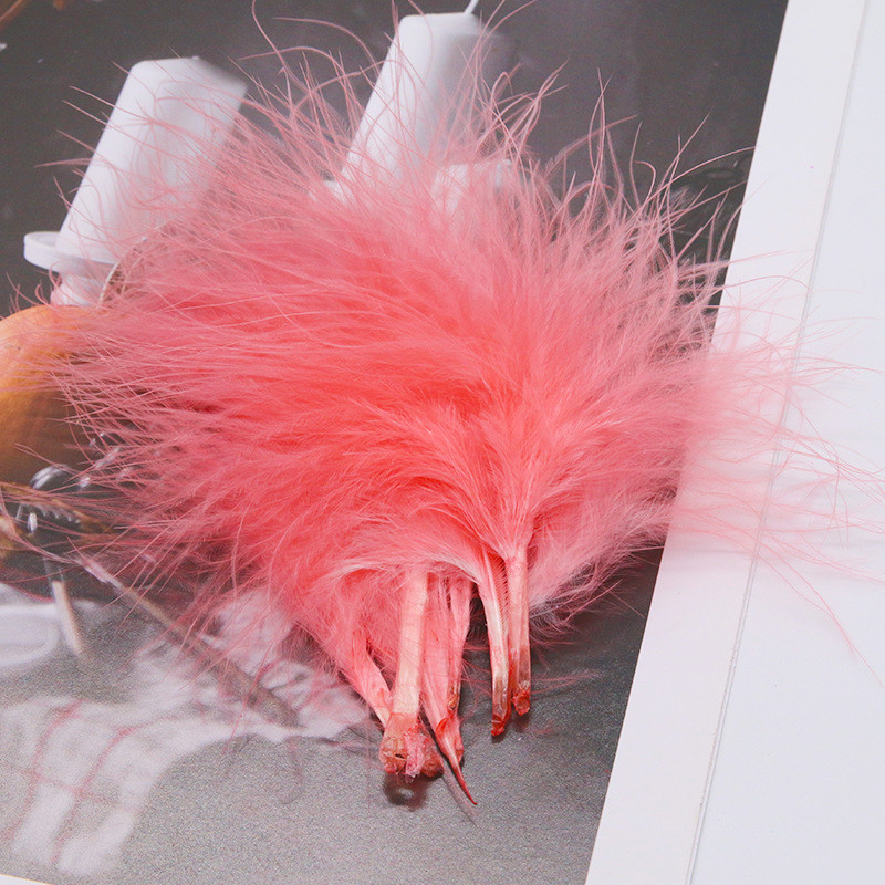 8-12cm Colored Plumas Natural  - مراجعة Feather Trim Marabou وسعره