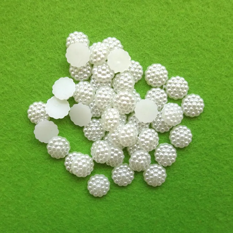 80pcs/lot  Flatback Pearl Chri - مراجعة Embellishment Glue Craft وسعره