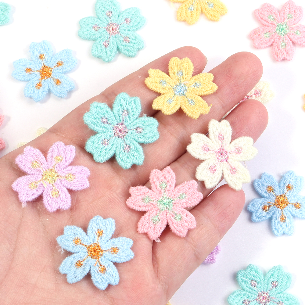 20pcs/lot Colorful 2.4cm Embro - مراجعة Embroidery Embellishments وسعره