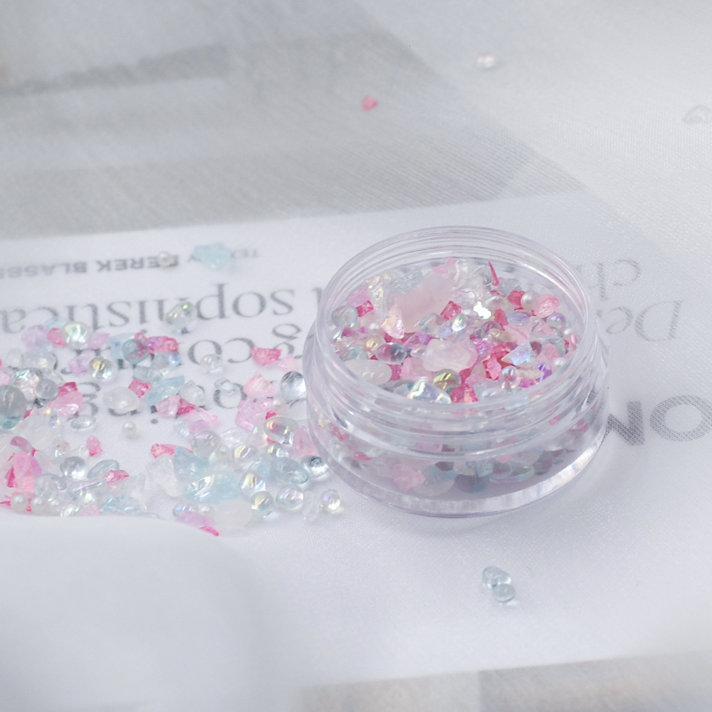 DIY Seashell Resin Gems Irregu - مراجعة Embellishment Glue Craft وسعره