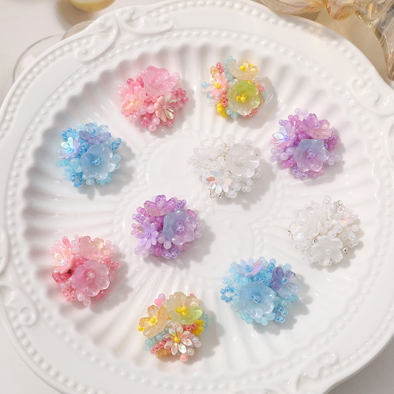 2pcs Crystal Flower Patches fo - مراجعة Applique Patch Flower وسعره
