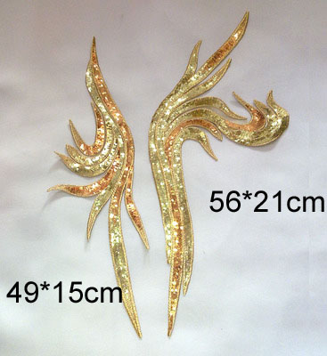 Clothing Gold Sequin Flower Pa - مراجعة Applique Patch Flower وسعره