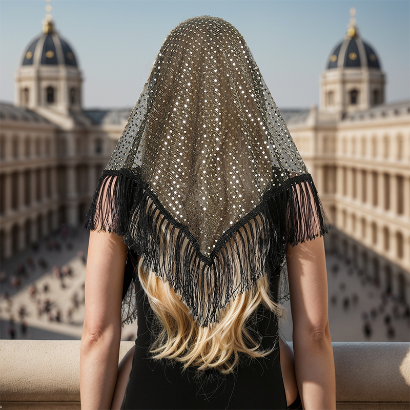 2024 Fashion Triangle Scarf Ha - مراجعة Tassel Fringe Trim وسعره