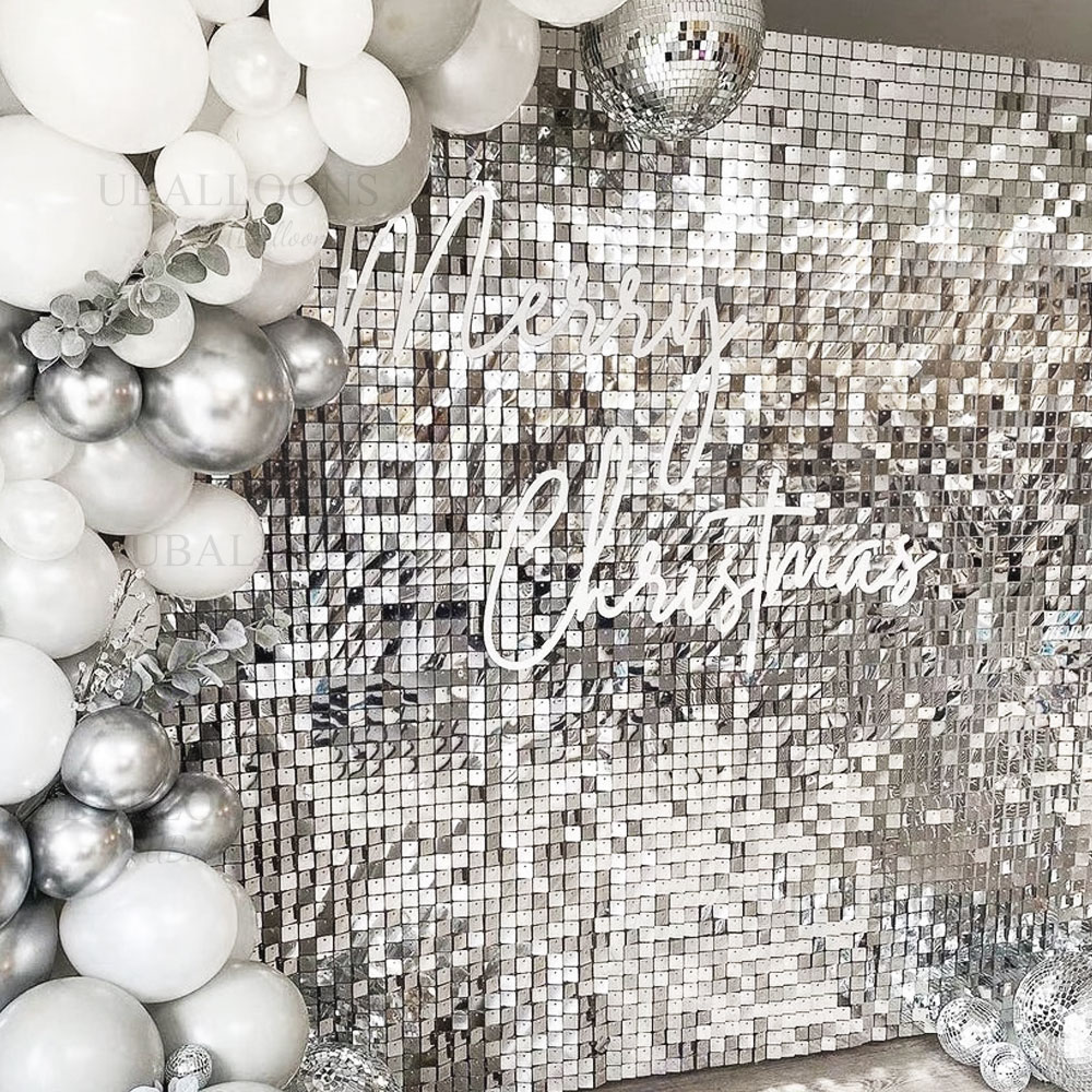 Silver Sequin Wall Backdrop Pa - مراجعة Sequin Fabric Panel وسعره