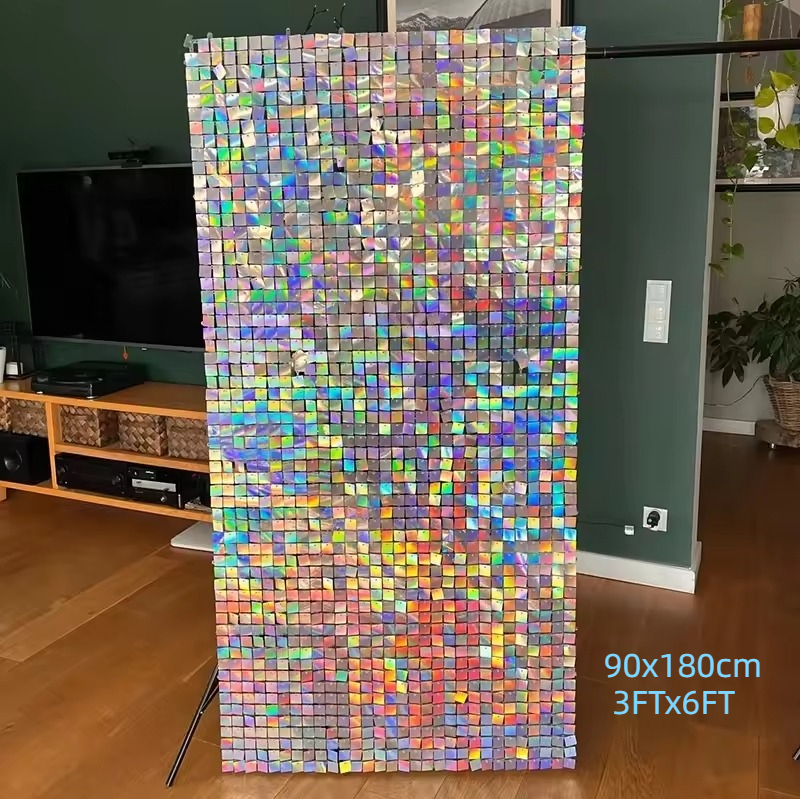90x180cm Shimmer Wall Backdrop - مراجعة Sequin Fabric Panel وسعره