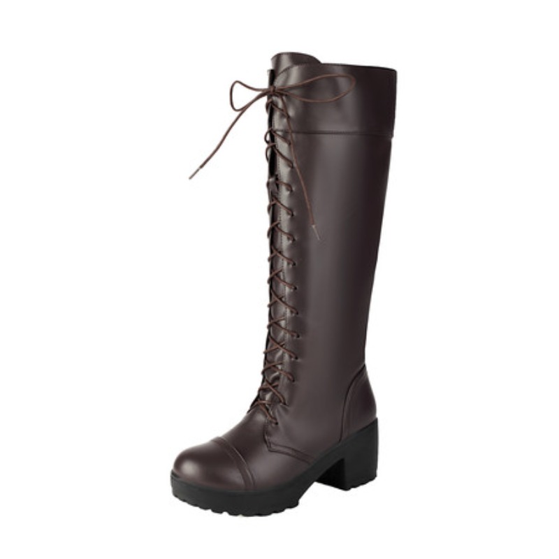 Womens Knee High Lace Up Comba - مراجعة Guipure Lace Panel وسعره