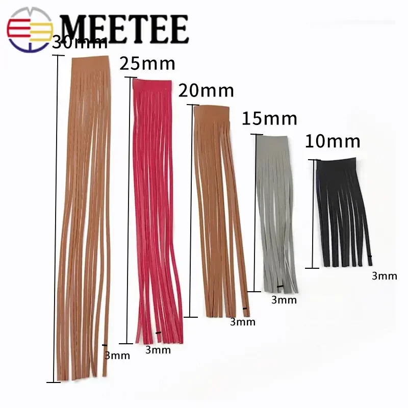 2Meters 10-30cm 3mm Leather Su - مراجعة Fringe Ribbon Sewing وسعره
