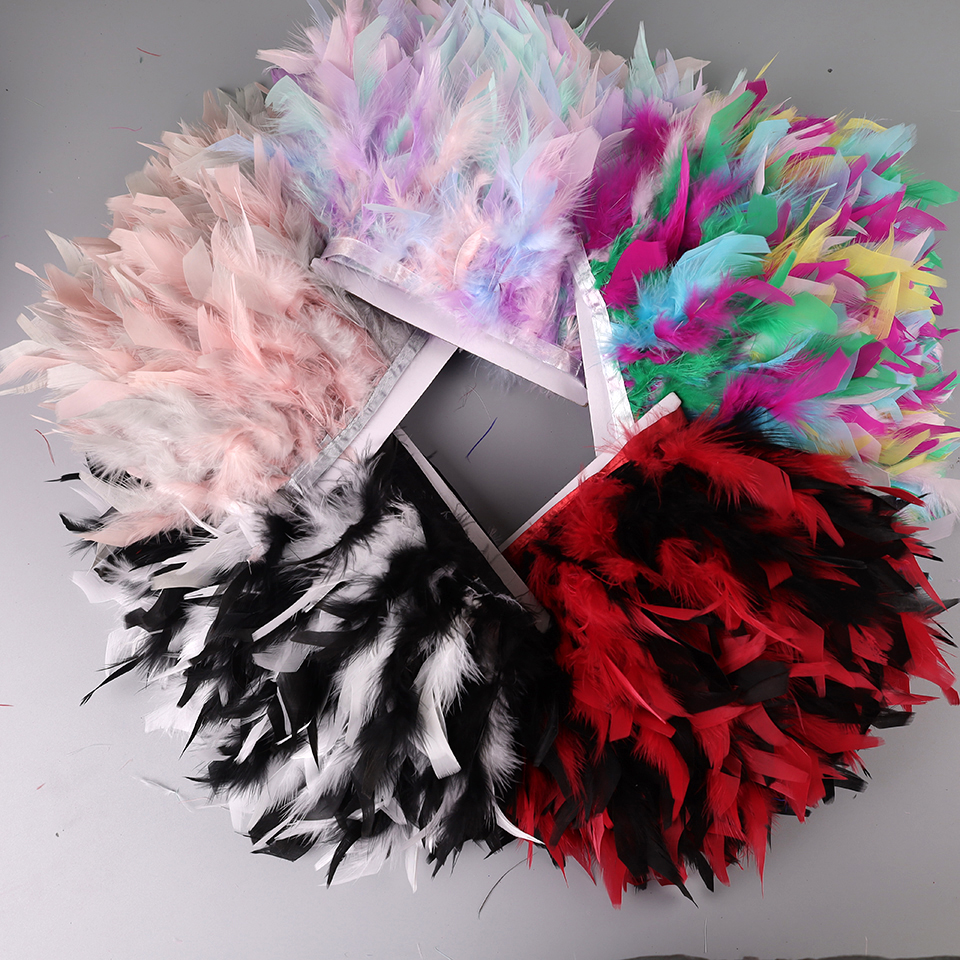 10-15cm Marabou Feathers Trim  - مراجعة Feather Trim Marabou وسعره