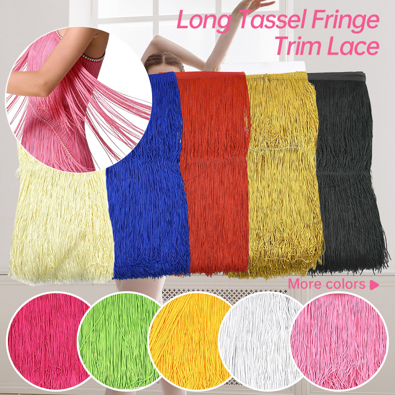 2/5Meters 50cm Long Fringes Ta - مراجعة Fringe Ribbon Sewing وسعره