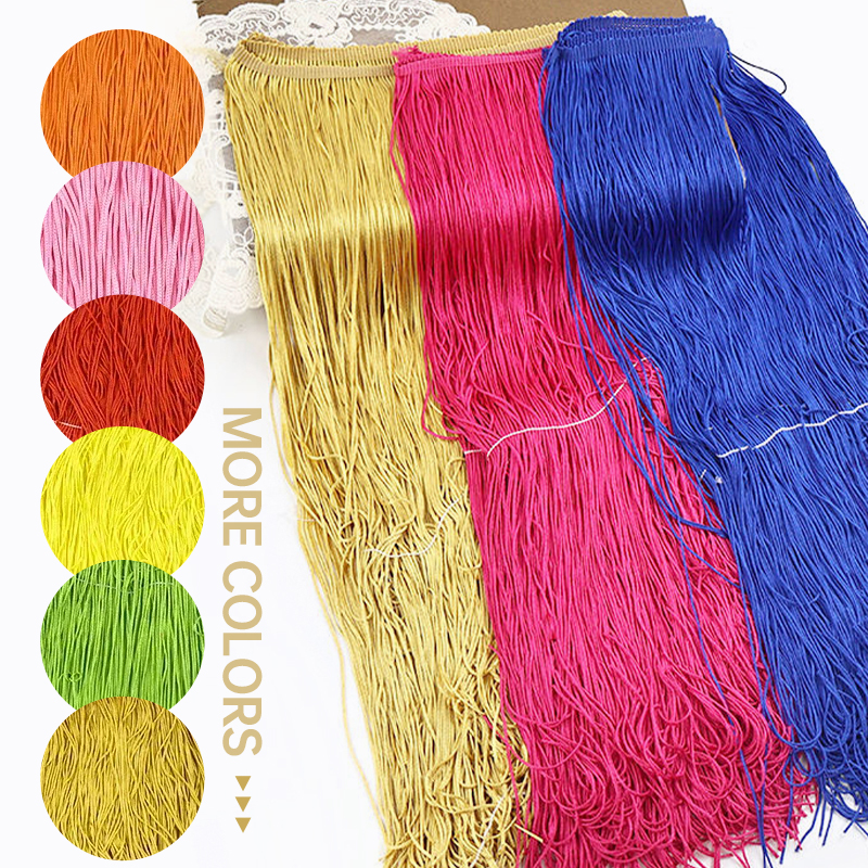 2/5Meters 50cm Long Fringes Ta - مراجعة Fringe Ribbon Sewing وسعره