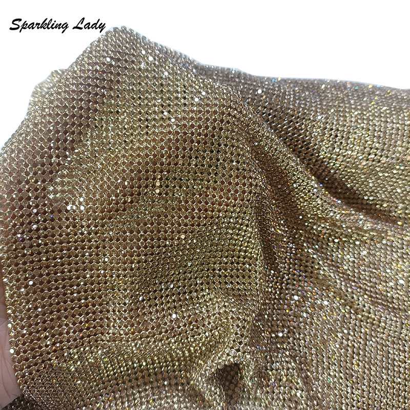 2MM Silver Crystal Mesh Fabric - مراجعة Crystal Mesh Fabric وسعره