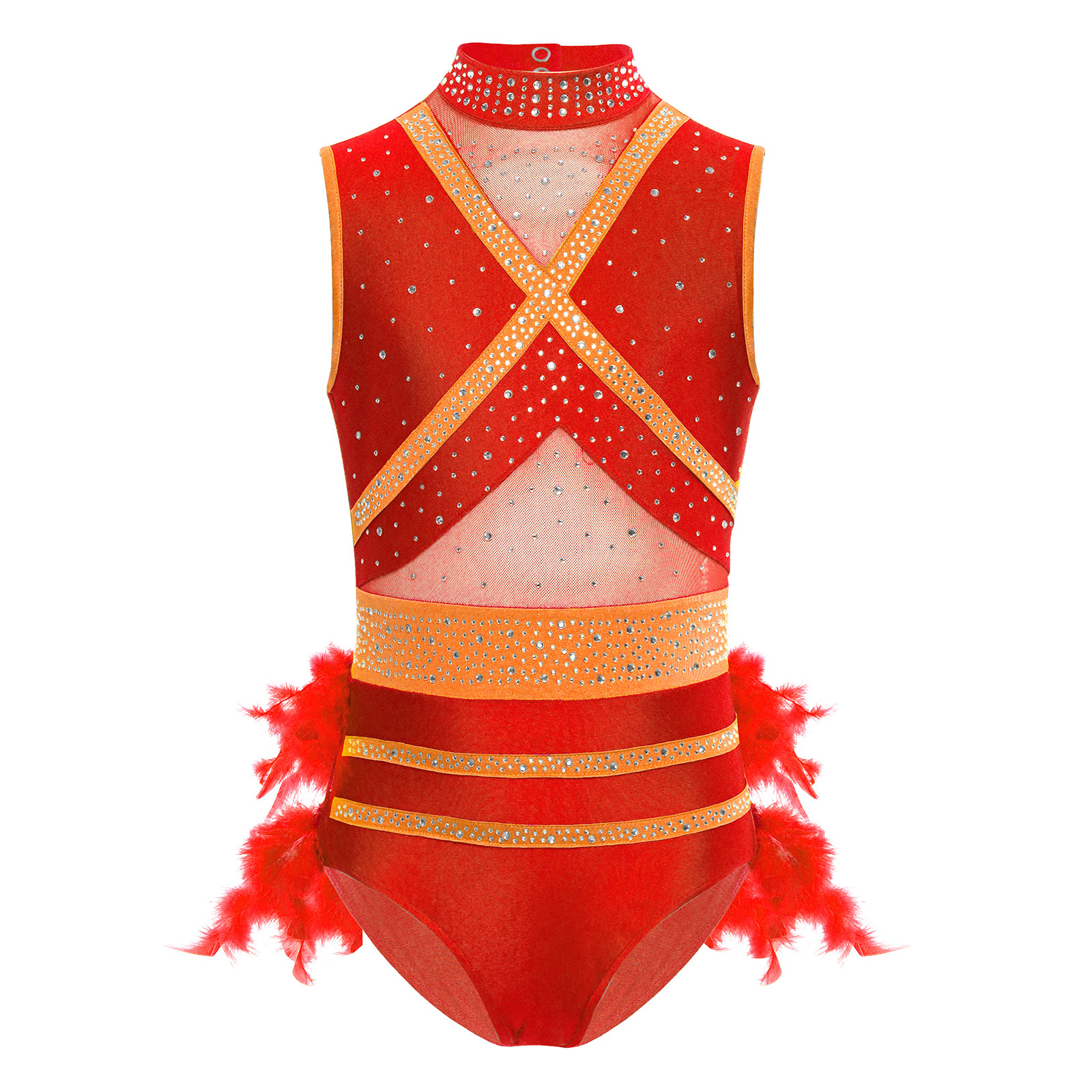 Kids Girls Latin Ballet Dance  - مراجعة Rhinestone Banding Trim وسعره
