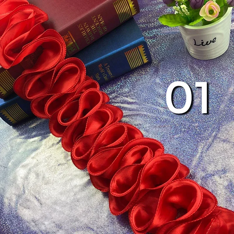 5Yards Pleated Ruffled Trim Sh - مراجعة Fringe Ribbon Sewing وسعره