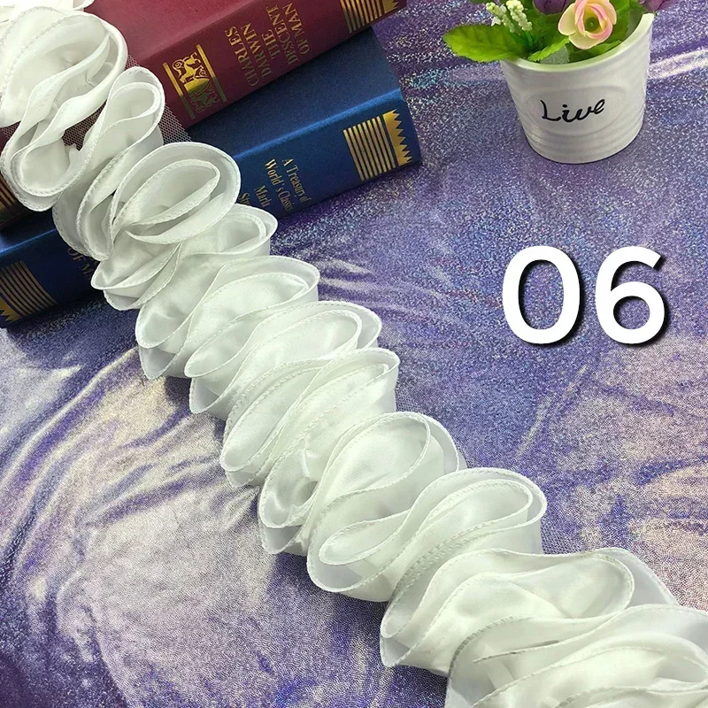 5Yards Pleated Ruffled Trim Sh - مراجعة Fringe Ribbon Sewing وسعره